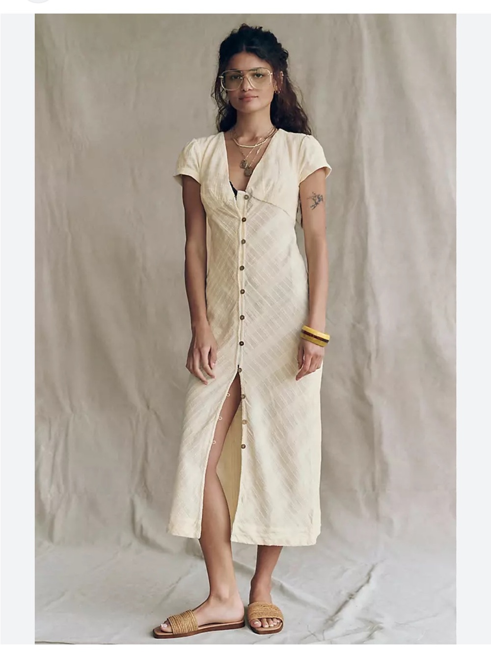Free People Midi Dress Pink Size Small (New In Town Midi Dress)